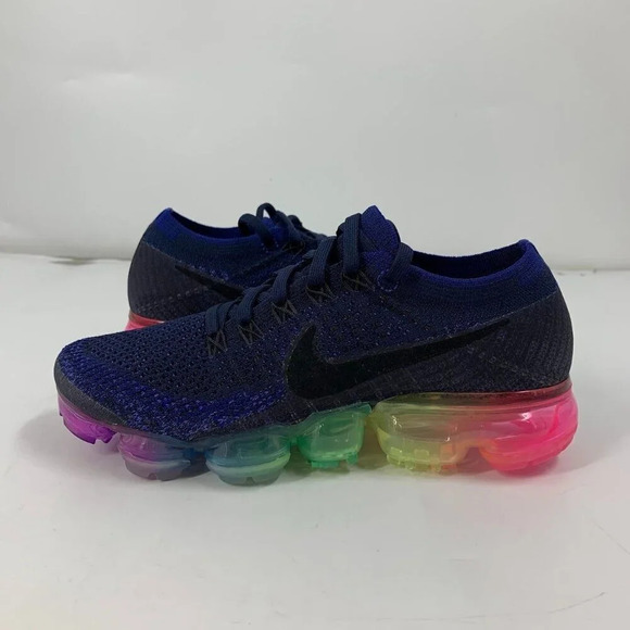 Nike Women's Air Vapormax Be true Lace Up 2017 Rainbow 883274-400 Size 7 NWB - Picture 8 of 16